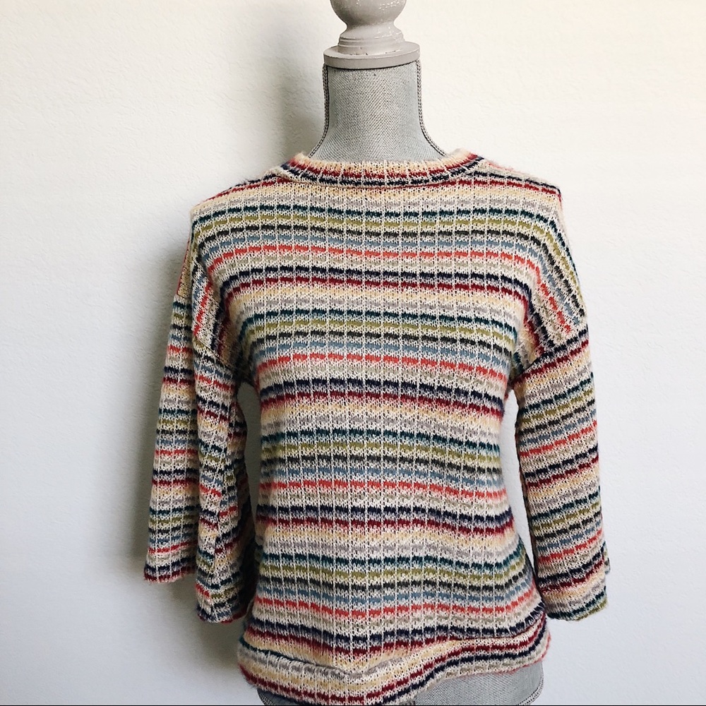 Mid Century Mod Striped Sweater